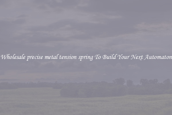 Wholesale precise metal tension spring To Build Your Next Automaton