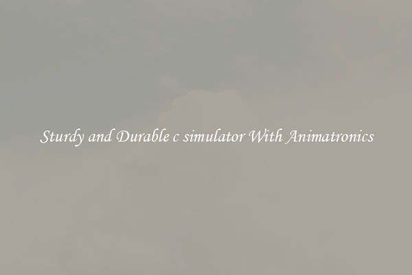 Sturdy and Durable c simulator With Animatronics