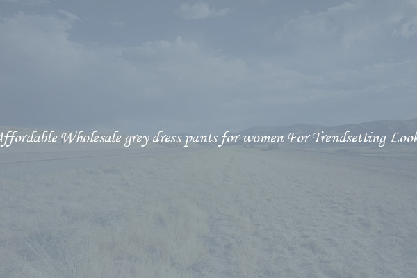 Affordable Wholesale grey dress pants for women For Trendsetting Looks