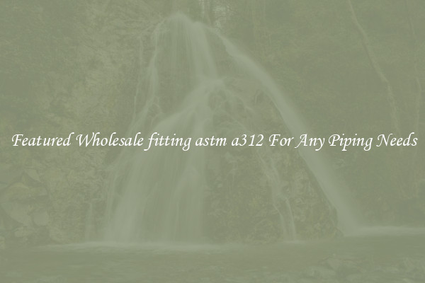 Featured Wholesale fitting astm a312 For Any Piping Needs