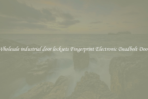 Wholesale industrial door locksets Fingerprint Electronic Deadbolt Door 