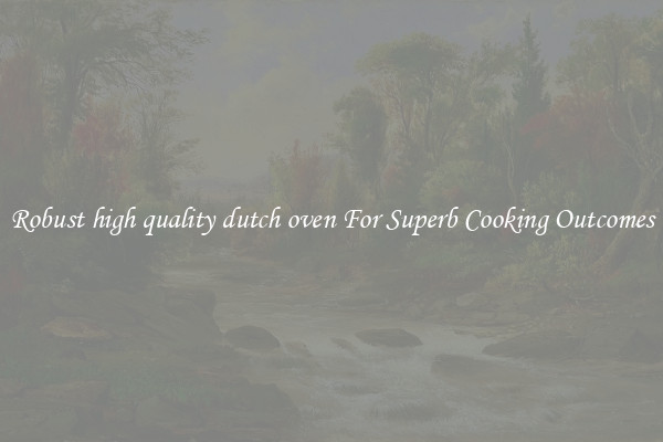 Robust high quality dutch oven For Superb Cooking Outcomes