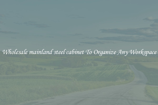 Wholesale mainland steel cabinet To Organize Any Workspace