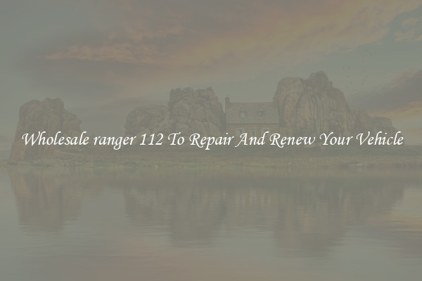 Wholesale ranger 112 To Repair And Renew Your Vehicle
