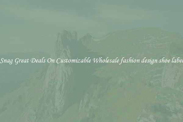 Snag Great Deals On Customizable Wholesale fashion design shoe label