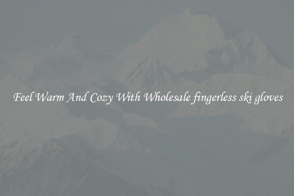 Feel Warm And Cozy With Wholesale fingerless ski gloves