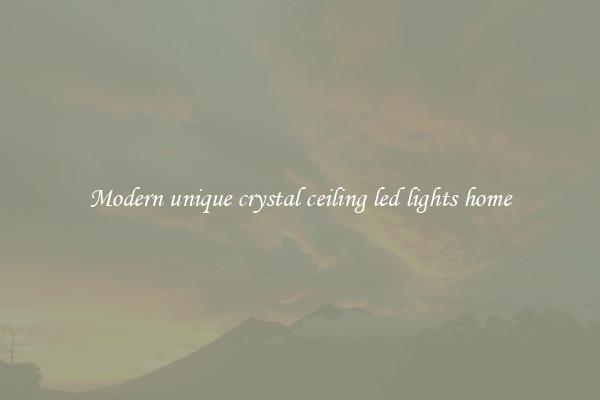 Modern unique crystal ceiling led lights home