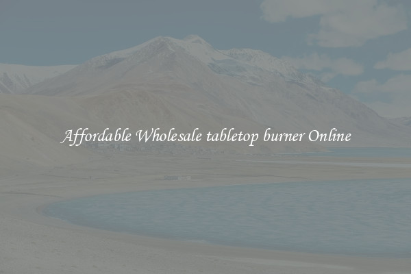 Affordable Wholesale tabletop burner Online